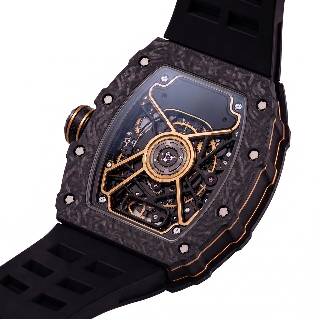 STORMLINE K-03 forged carbon engine-inspired skeleton watch – image 3