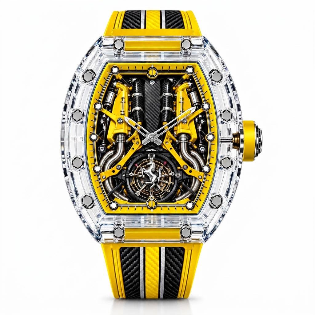 TWELVE K-04 sapphire crystal watch with engine-inspired dial – image 6