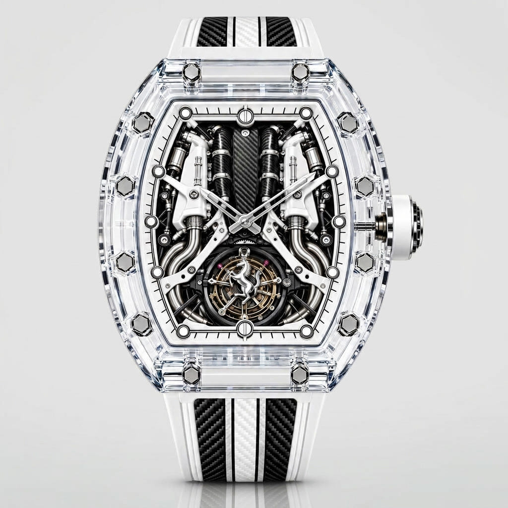 TWELVE K-04 sapphire crystal watch with engine-inspired dial – image 5