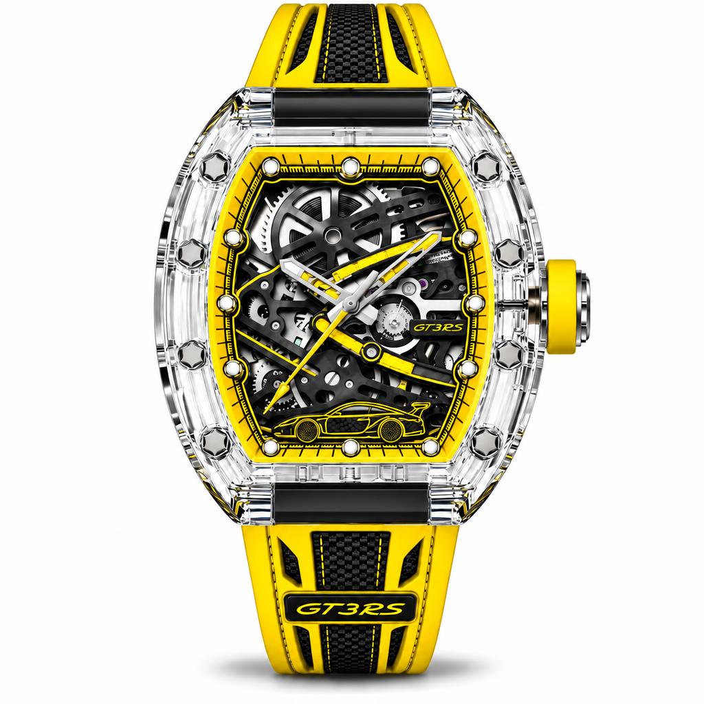 CLEARCOAT K-02 transparent sapphire crystal skeleton watch – image 5