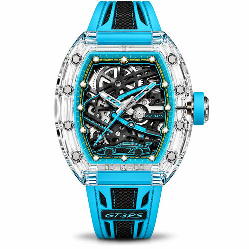 CLEARCOAT K-02 transparent sapphire crystal skeleton watch