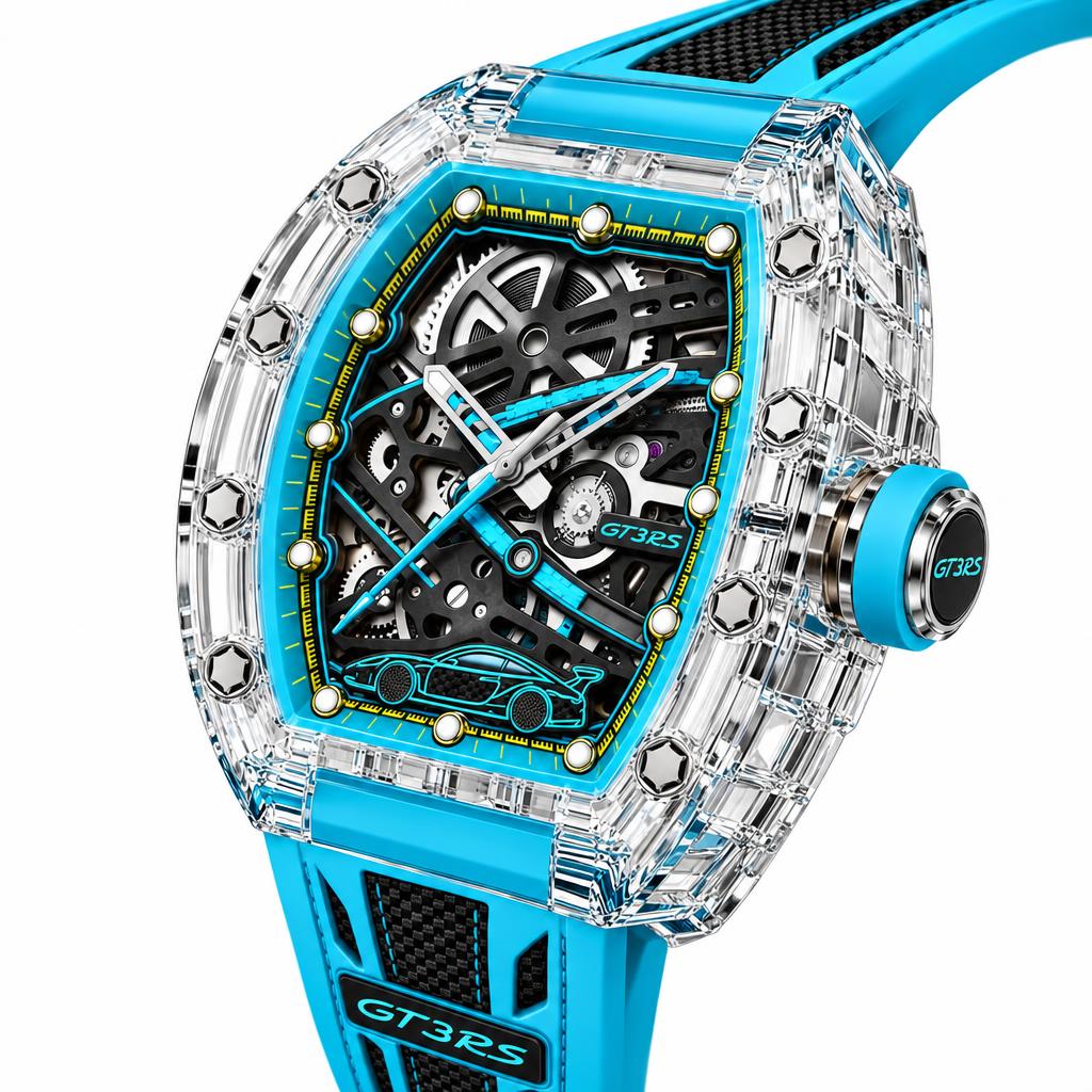 CLEARCOAT K-02 transparent sapphire crystal skeleton watch – image 2