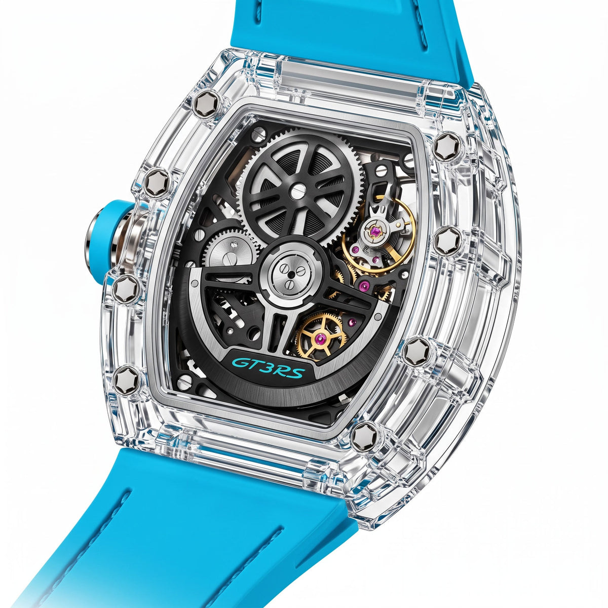 CLEARCOAT K-02 transparent sapphire crystal skeleton watch – image 3